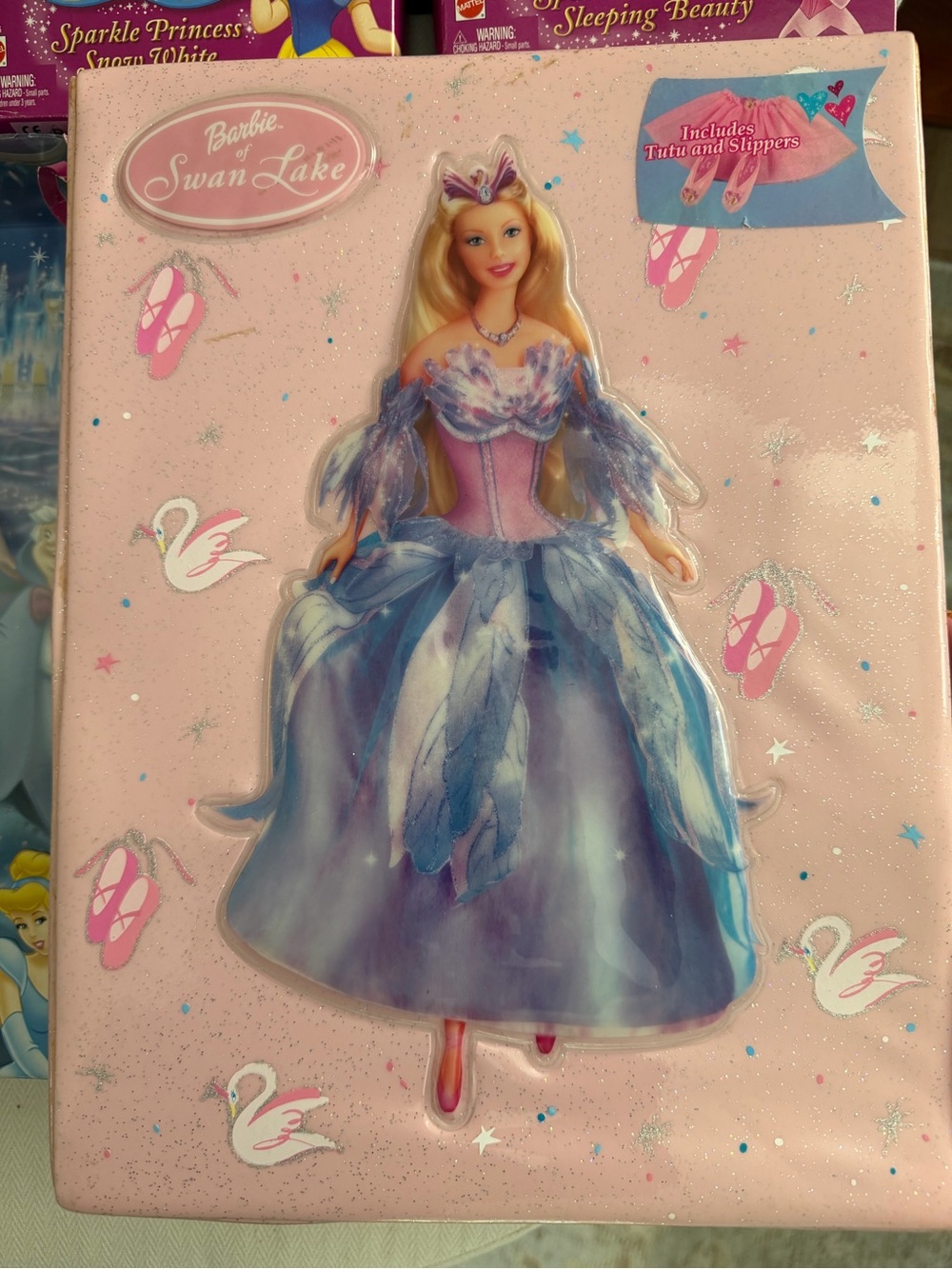 NWT Barbie Swan Lake Blue and Pink Party Favor Gift Bag